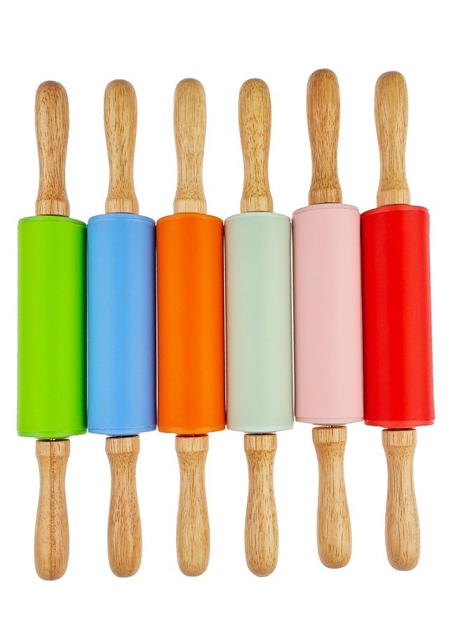Miokun 12 Pack Small Rolling Pin for Kids, 9 Inch Kids Rolling Pin for Home Kitchen (6 colors) - Image 4